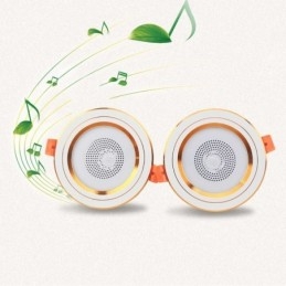 Lampada da soffitto intelligente con altoparlante musicale Bluetooth da incasso per telefono cellulare