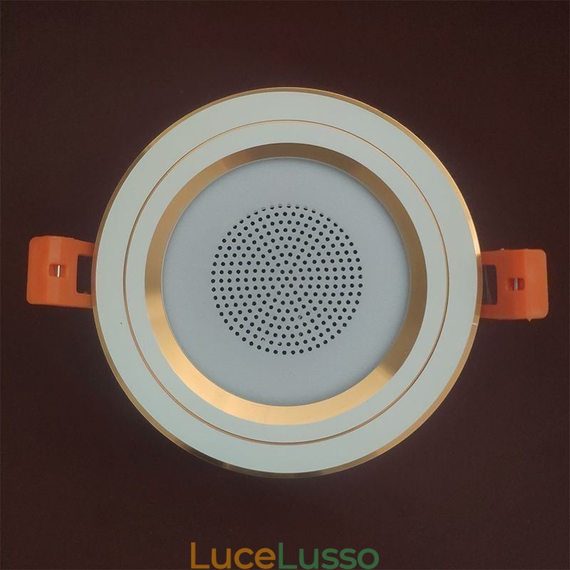 Lampada da soffitto intelligente con altoparlante musicale Bluetooth da incasso per telefono cellulare