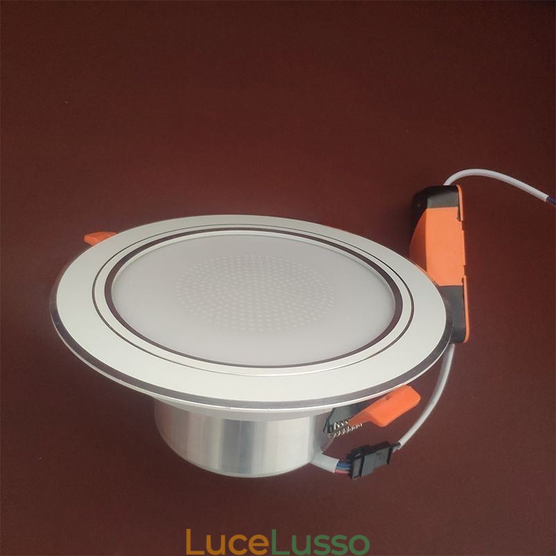 Lampada da soffitto intelligente con altoparlante musicale Bluetooth da incasso per telefono cellulare