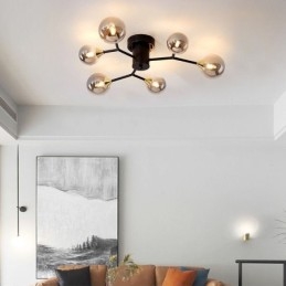 Lampada da soffitto a filo con sfera di vetro Magic Bean