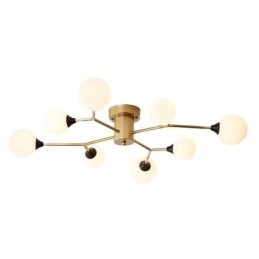 Lampada da soffitto a filo con sfera di vetro Magic Bean