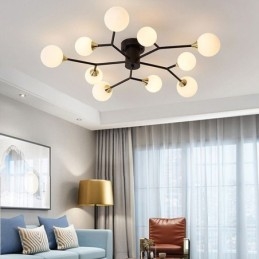 Lampada da soffitto a filo con sfera di vetro Magic Bean
