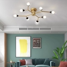 Lampada da soffitto a filo con sfera di vetro Magic Bean