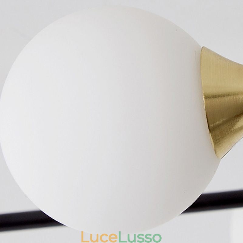 Lampada da soffitto a filo con sfera di vetro Magic Bean