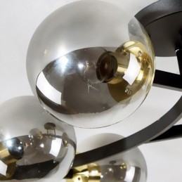 Lampada da soffitto moderna e minimalista a globo in vetro con montaggio a filo