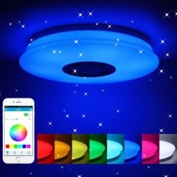 Lampada da soffitto colorata a filo con funzione di temporizzazione dell'altoparlante musicale Bluetooth