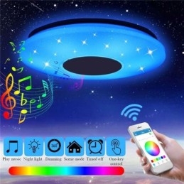 Lampada da soffitto colorata a filo con funzione di temporizzazione dell'altoparlante musicale Bluetooth