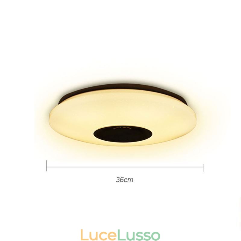 Lampada da soffitto colorata a filo con funzione di temporizzazione dell'altoparlante musicale Bluetooth