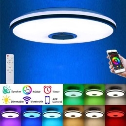 Plafoniera colorata da soffitto con funzione di temporizzazione dell'altoparlante musicale Bluetooth