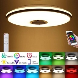 Plafoniera colorata da soffitto con funzione di temporizzazione dell'altoparlante musicale Bluetooth