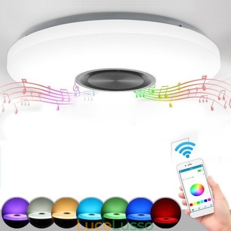 Lampada decorativa da incasso con telecomando APP, altoparlante musicale Bluetooth Lampada decorativa da incasso con telecomando APP, altoparlante musicale Bluetooth