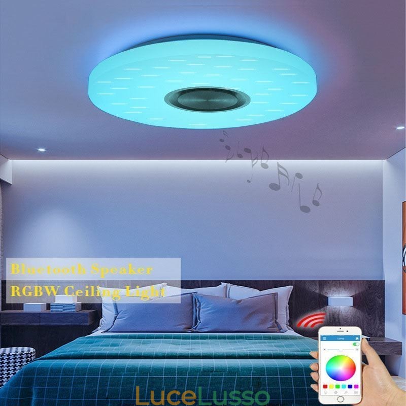Lampada decorativa da incasso con telecomando APP, altoparlante musicale Bluetooth