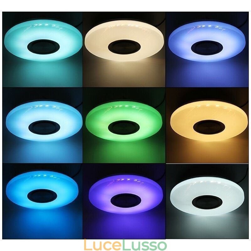 Lampada decorativa da incasso con telecomando APP, altoparlante musicale Bluetooth