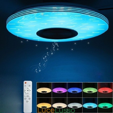Lampada decorativa da soffitto a filo con controllo remoto tramite APP, altoparlante musicale Bluetooth Lampada decorativa da soffitto a filo con controllo remoto tramite APP, altoparlante musicale Bluetooth