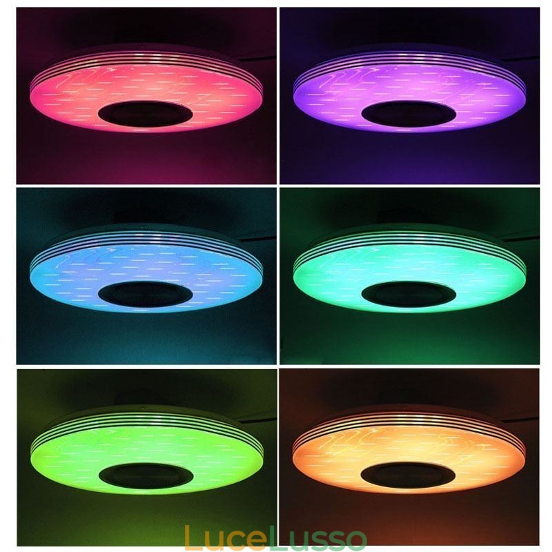 Lampada decorativa da soffitto a filo con controllo remoto tramite APP, altoparlante musicale Bluetooth