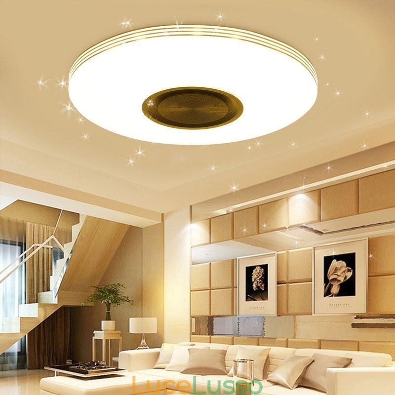 Lampada decorativa da soffitto a filo con controllo remoto tramite APP, altoparlante musicale Bluetooth