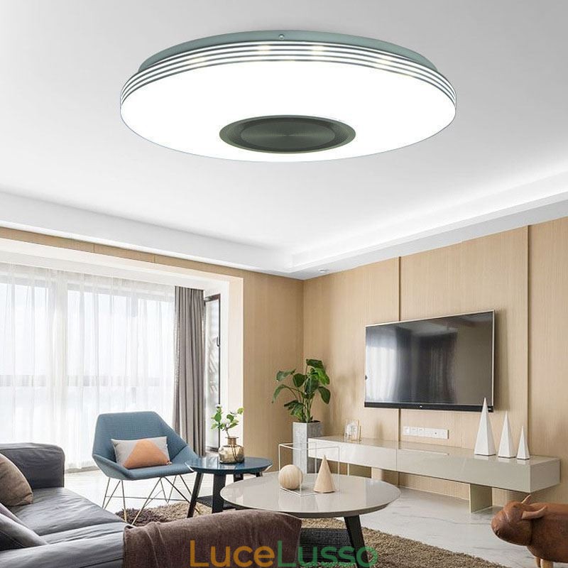 Lampada decorativa da soffitto a filo con controllo remoto tramite APP, altoparlante musicale Bluetooth