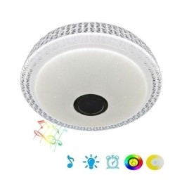 Lampada da soffitto decorativa con telecomando APP, altoparlante musicale Bluetooth, montaggio a filo