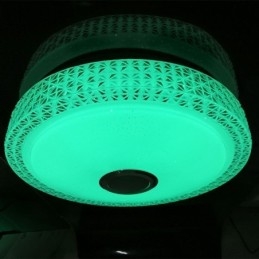 Lampada da soffitto decorativa con telecomando APP, altoparlante musicale Bluetooth, montaggio a filo