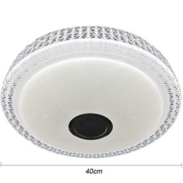 Lampada da soffitto decorativa con telecomando APP, altoparlante musicale Bluetooth, montaggio a filo