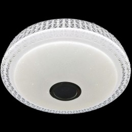 Lampada da soffitto decorativa con telecomando APP, altoparlante musicale Bluetooth, montaggio a filo