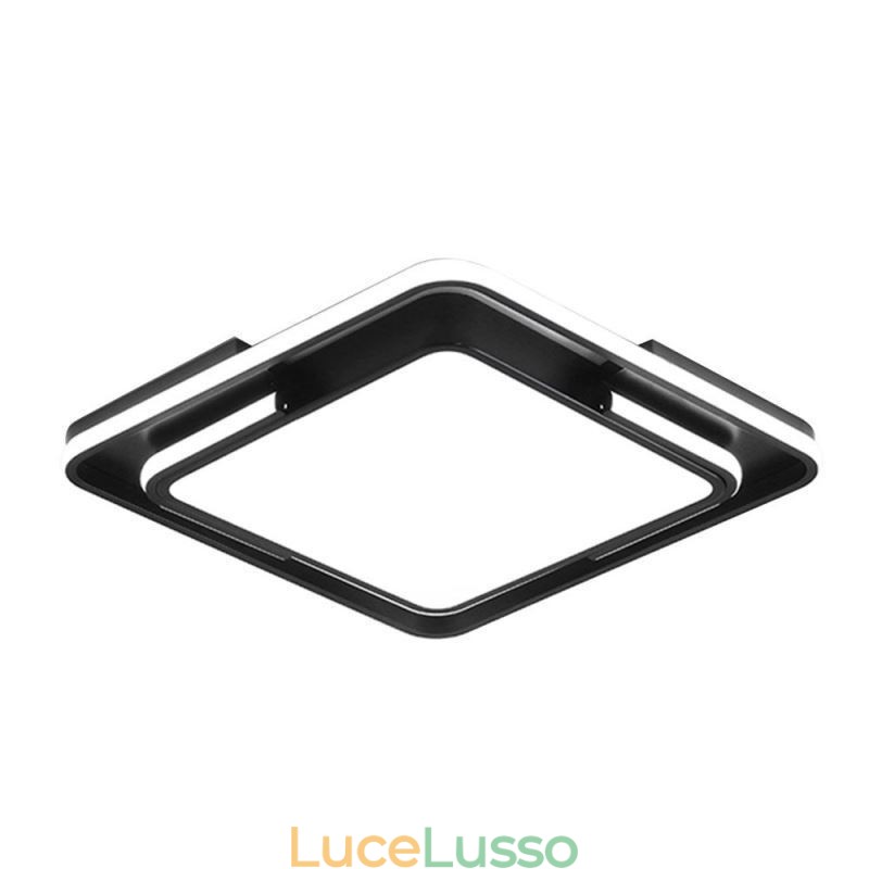Lampada da soffitto moderna semplice da montare a filo, lampada quadrata in acrilico
