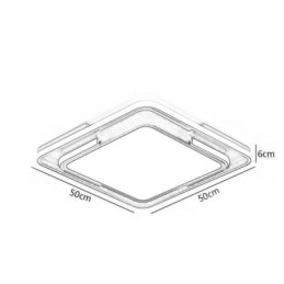 Lampada da soffitto moderna semplice da montare a filo, lampada quadrata in acrilico
