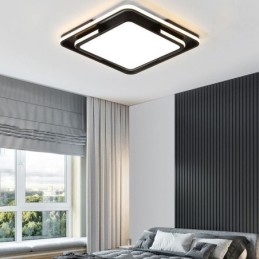 Lampada da soffitto moderna semplice da montare a filo, lampada quadrata in acrilico