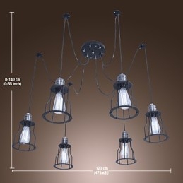 Lampadario in stile mini dipinto classico tradizionale vintage