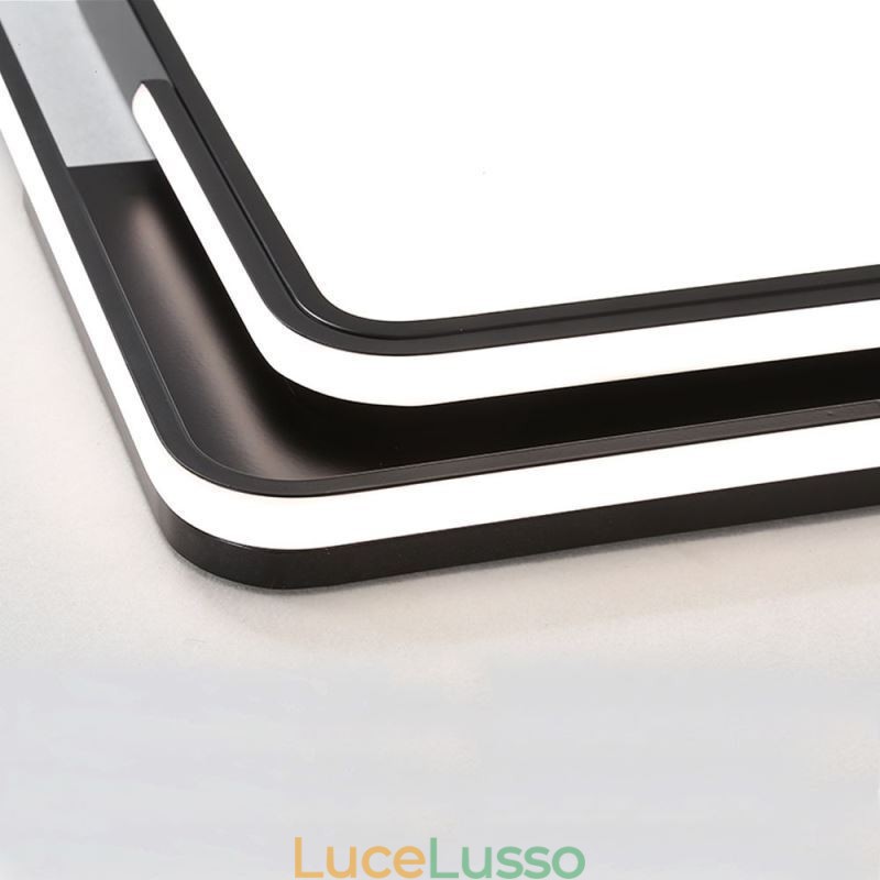 Lampada da soffitto moderna semplice da montare a filo, lampada quadrata in acrilico