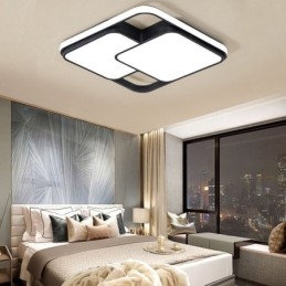 Moderna lampada da soffitto geometrica a filo con decorazione in acrilico