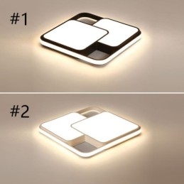 Moderna lampada da soffitto geometrica a filo con decorazione in acrilico
