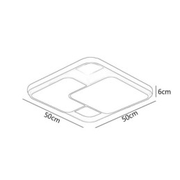Moderna lampada da soffitto geometrica a filo con decorazione in acrilico