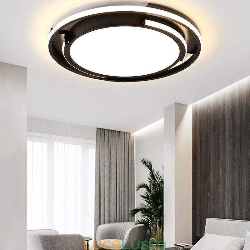 Lampada da soffitto circolare moderna e minimalista da soffitto a filo