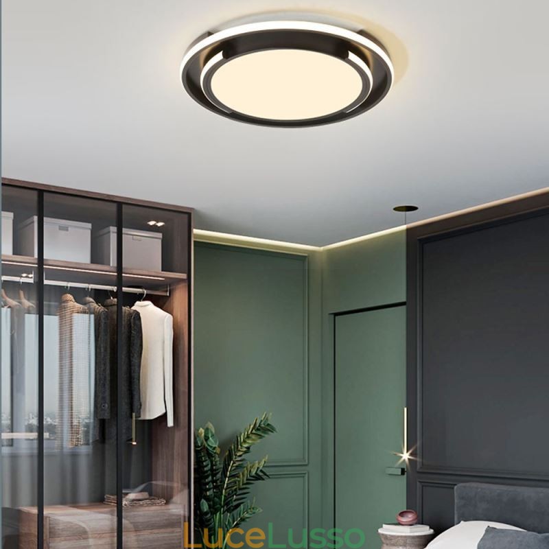 Lampada da soffitto circolare moderna e minimalista da soffitto a filo