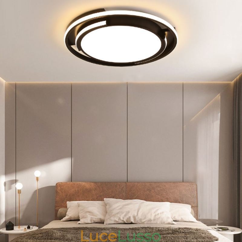 Lampada da soffitto circolare moderna e minimalista da soffitto a filo