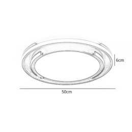 Lampada da soffitto circolare moderna e minimalista da soffitto a filo