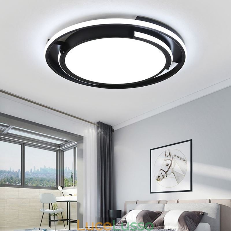 Lampada da soffitto circolare moderna e minimalista da soffitto a filo