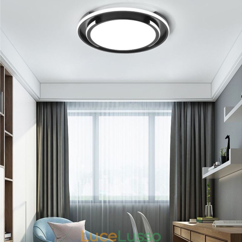 Lampada da soffitto circolare moderna e minimalista da soffitto a filo