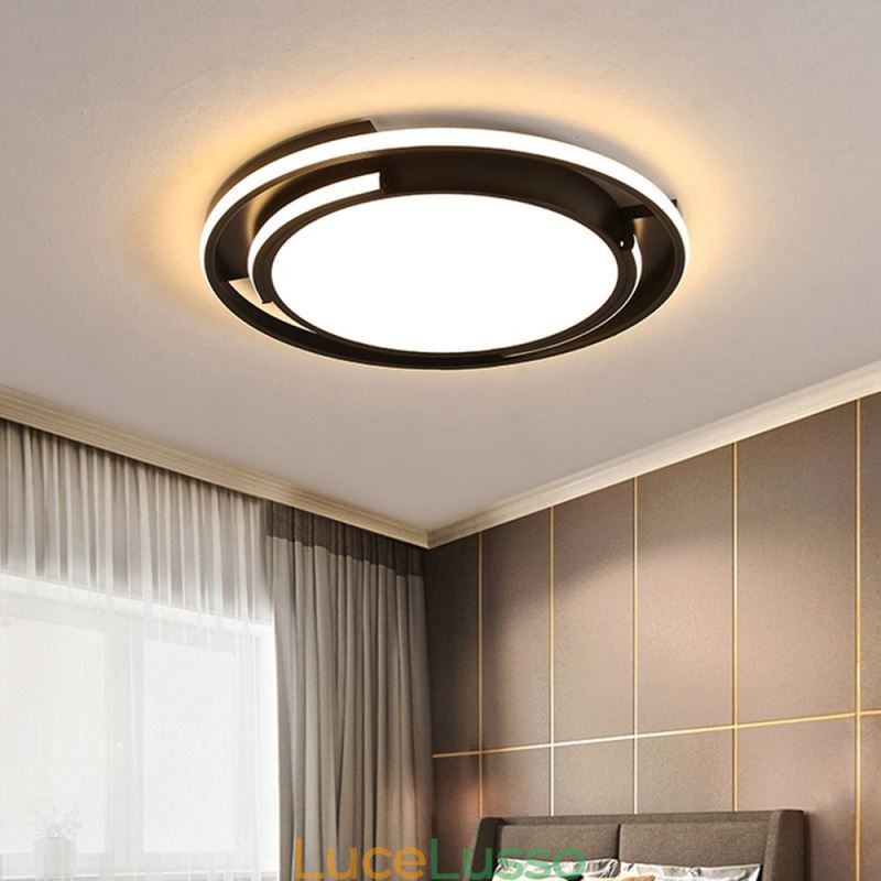 Lampada da soffitto circolare moderna e minimalista da soffitto a filo