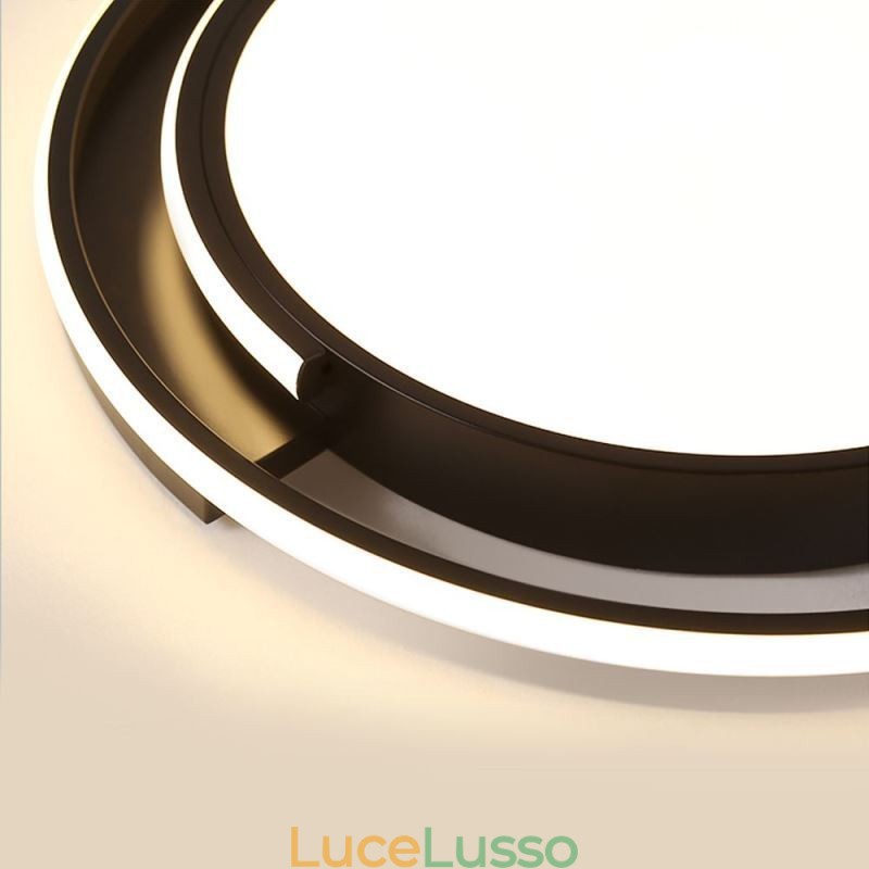 Lampada da soffitto circolare moderna e minimalista da soffitto a filo