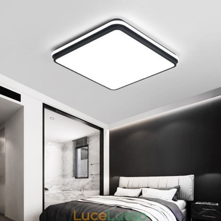 Lampada da soffitto a filo quadrata minimalista, illuminazione moderna in acrilico Lampada da soffitto a filo quadrata minimalista, illuminazione moderna in acrilico