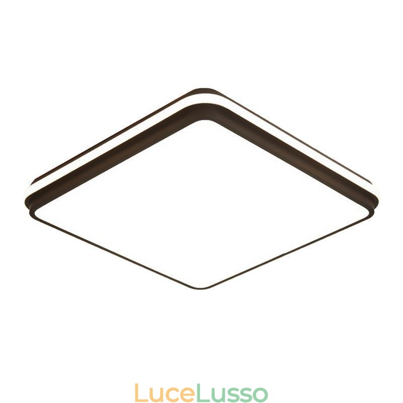 Lampada da soffitto a filo quadrata minimalista, illuminazione moderna in acrilico