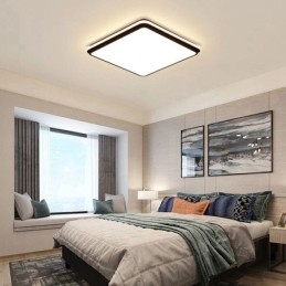 Lampada da soffitto a filo quadrata minimalista, illuminazione moderna in acrilico