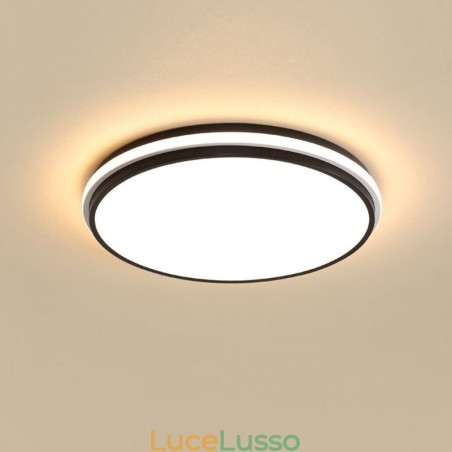 Lampada da soffitto circolare minimalista a filo, illuminazione moderna in acrilico Lampada da soffitto circolare minimalista a filo, illuminazione moderna in acrilico