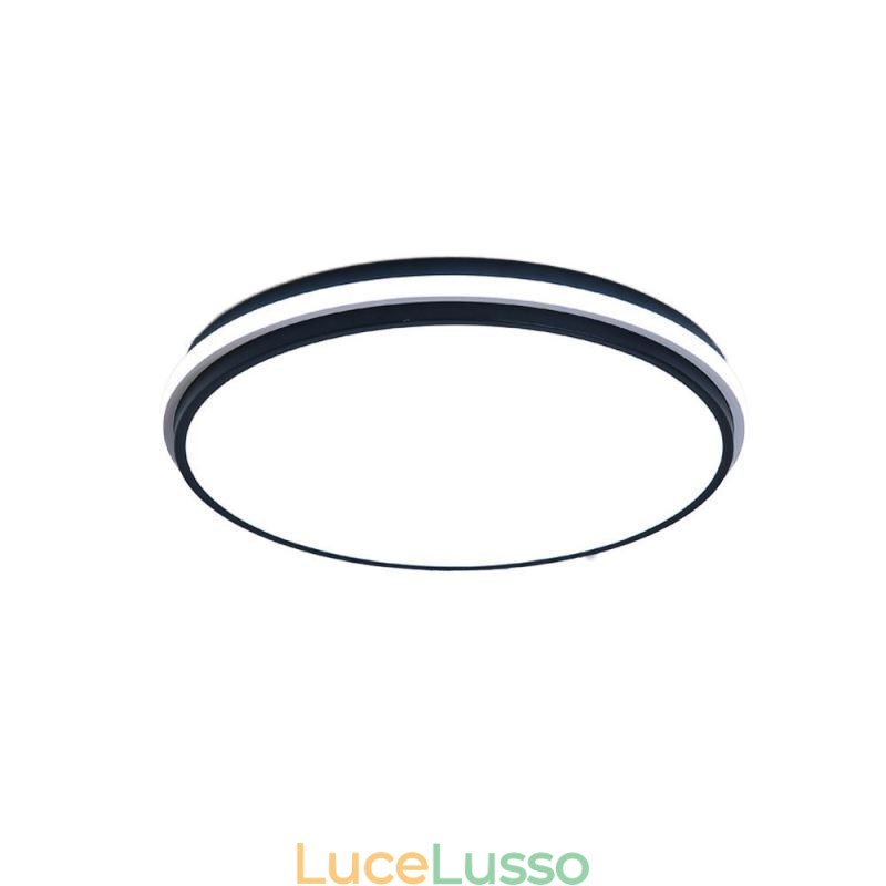 Lampada da soffitto circolare minimalista a filo, illuminazione moderna in acrilico