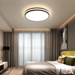 Lampada da soffitto circolare minimalista a filo, illuminazione moderna in acrilico