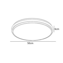 Lampada da soffitto circolare minimalista a filo, illuminazione moderna in acrilico