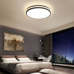 Lampada da soffitto circolare minimalista a filo, illuminazione moderna in acrilico