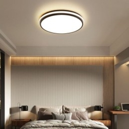 Lampada da soffitto circolare minimalista a filo, illuminazione moderna in acrilico